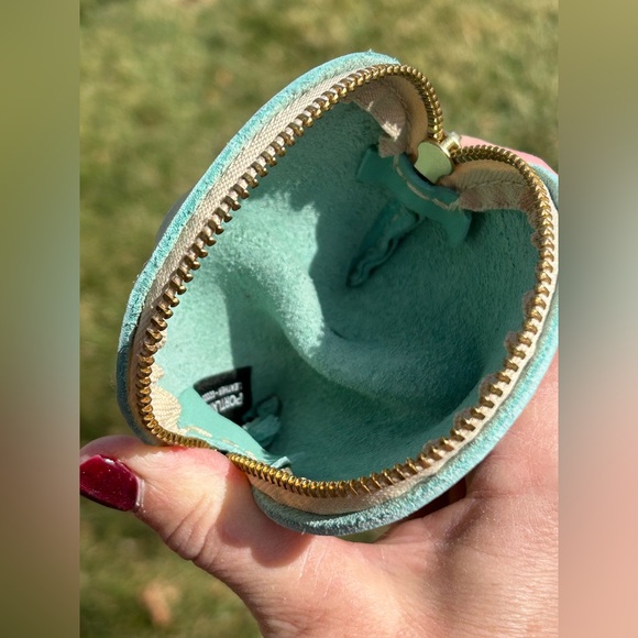 Portland Leather Goods Mint Green Fortune Cookie Pouch Bag Organizer Keychain - Picture 5 of 16